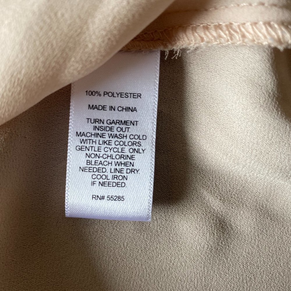 Express Embroidered And Netted Size Xs Neutral Bl… - image 5